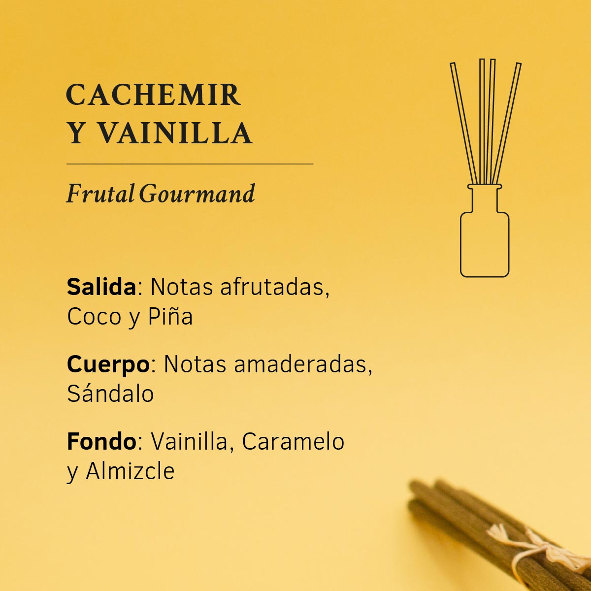 Ambientador Mikado Cachemir y Vainilla 1991 100 ml | Difusor de Varillas | Fragancia Dulce y Elegante | Hogar_4