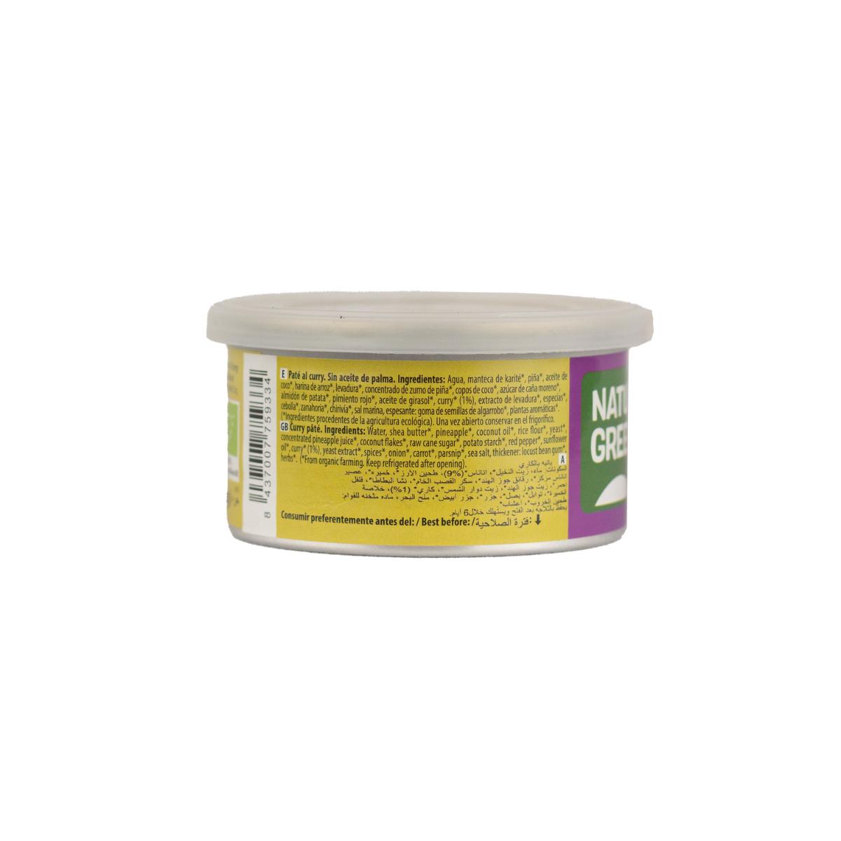 Patê de Caril Bio Naturgreen 125 g