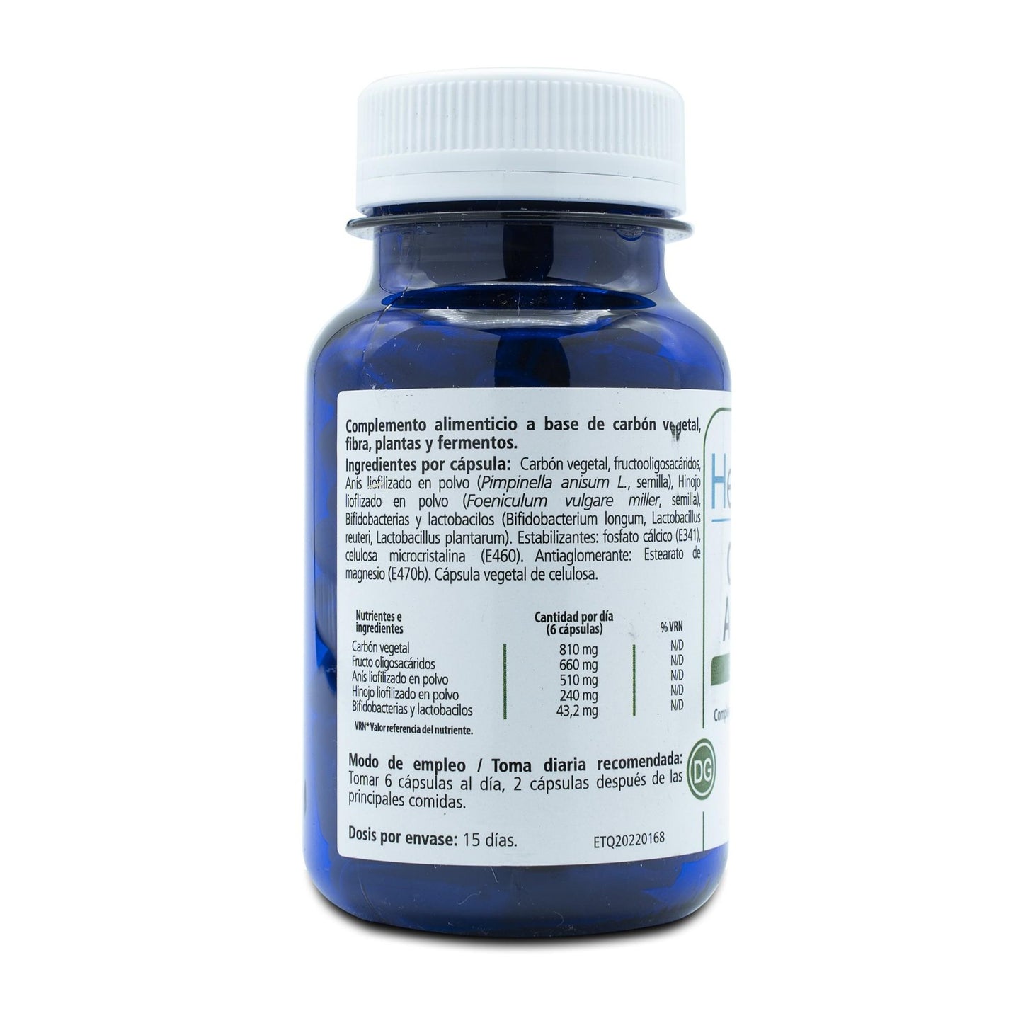 Carvão Ativado 550mg H4U 90 cápsulas