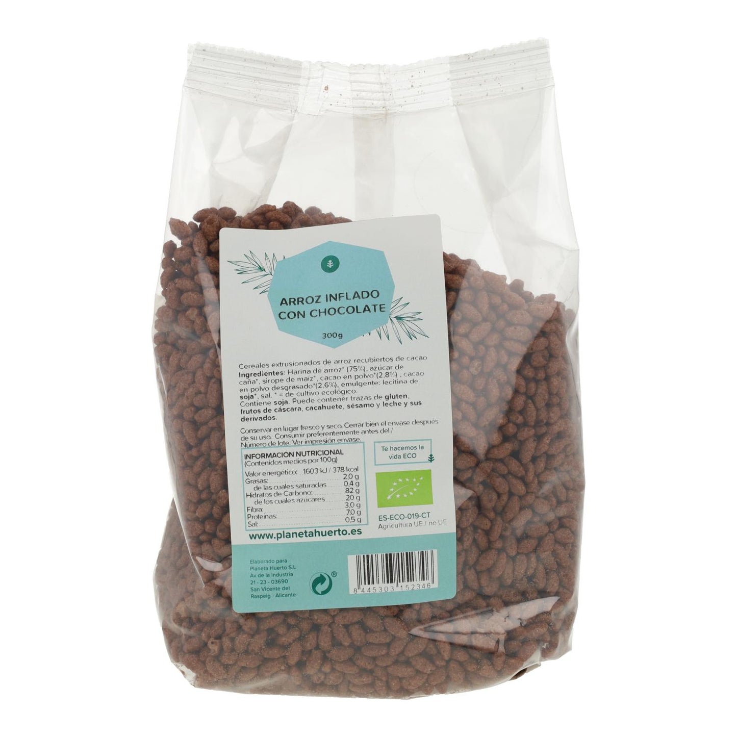 Planeta Huerto ECO Arroz Tufado com Chocolate 300 g