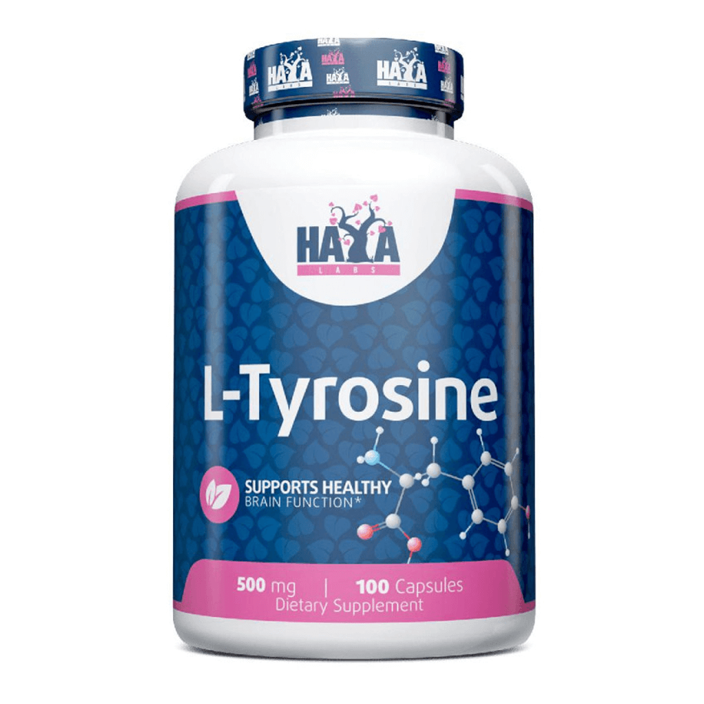 L-tirosina 500mg - 100 Cápsulas - Aminoácidos - Haya Labs_0