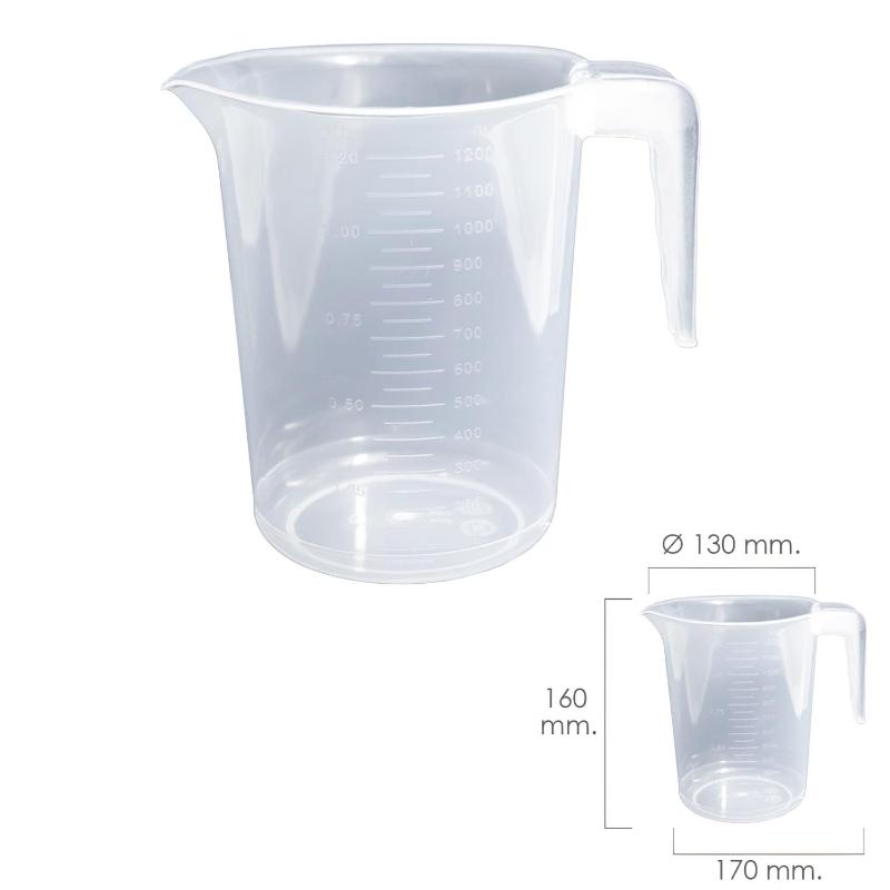 Jarra Medidora Plástico Apta Microondas 1.2 Litros_0
