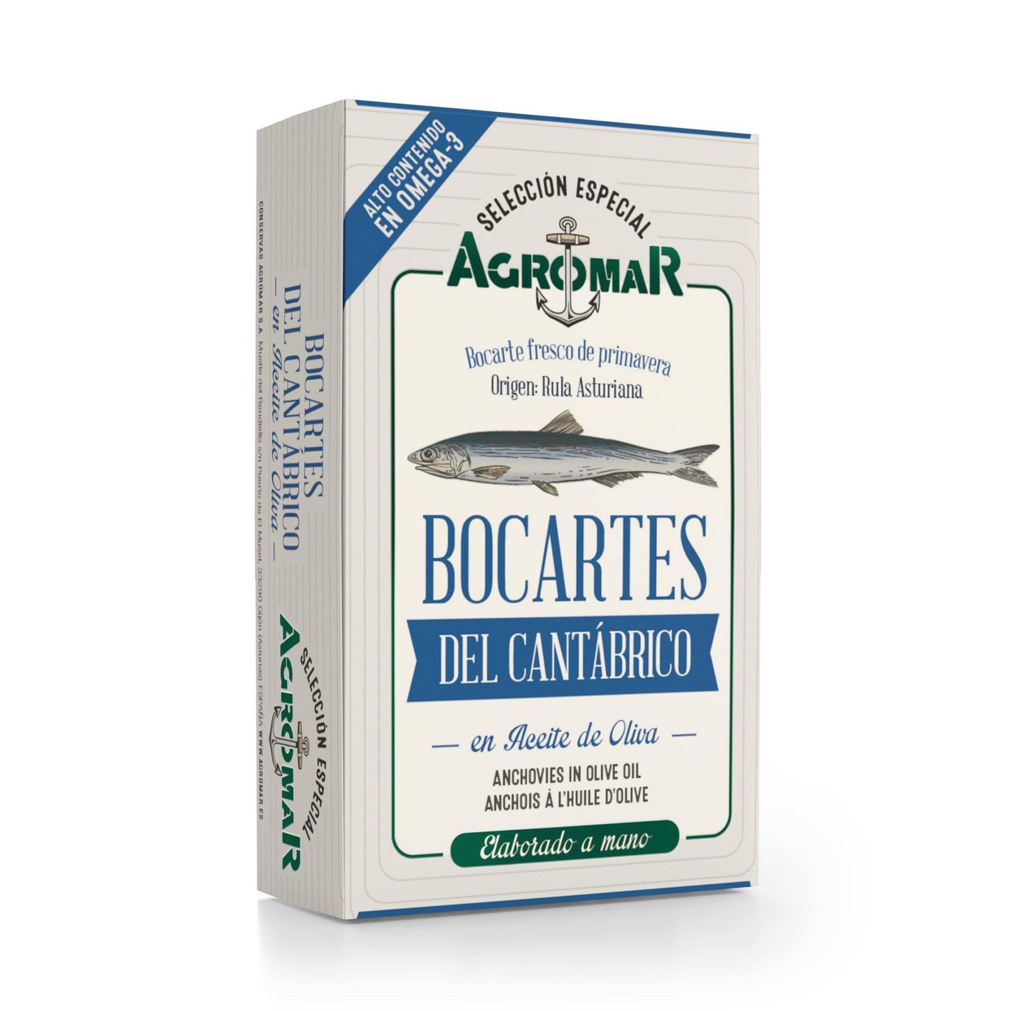 Anchovas cantábricas em azeite 115 g (78 g escorridos)