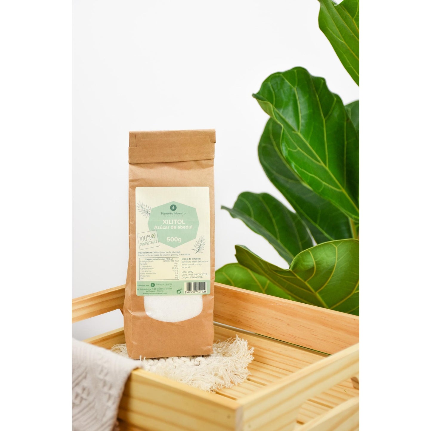 Açúcar de Bétula Xilitol Planeta Huerto 500 g