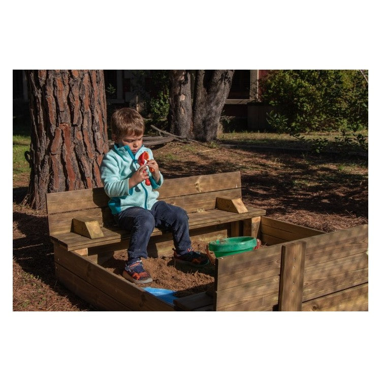 Arenero De Madera Masgames Tectum Con Cubierta De Madera Plegable._5