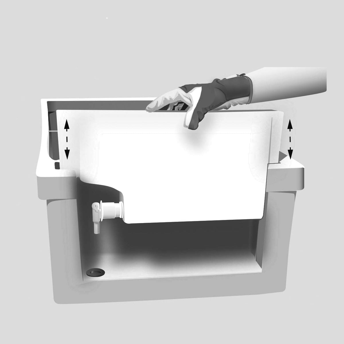 Jardim urbano auto-irrigável Verdemax Terracota 100L