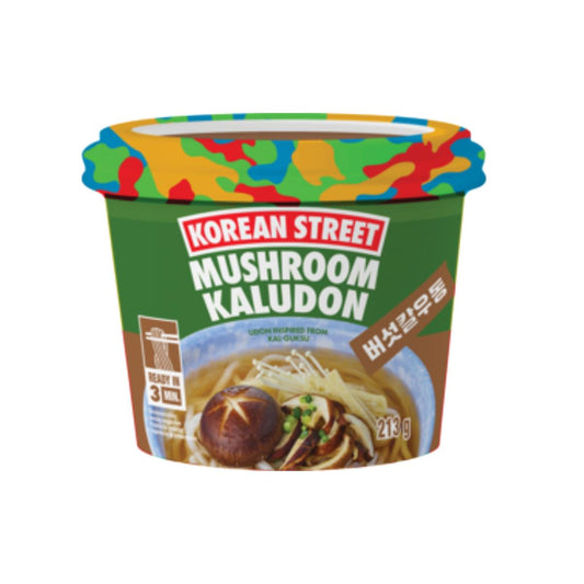 Noodles instantâneos, Ra Udong, cogumelo Korean Street 213 g