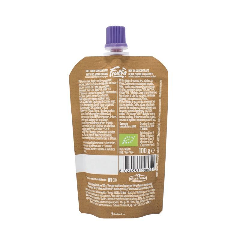 Puré de manzana, arándanos y fresa Doypack Frullà 1 ud de 100 g