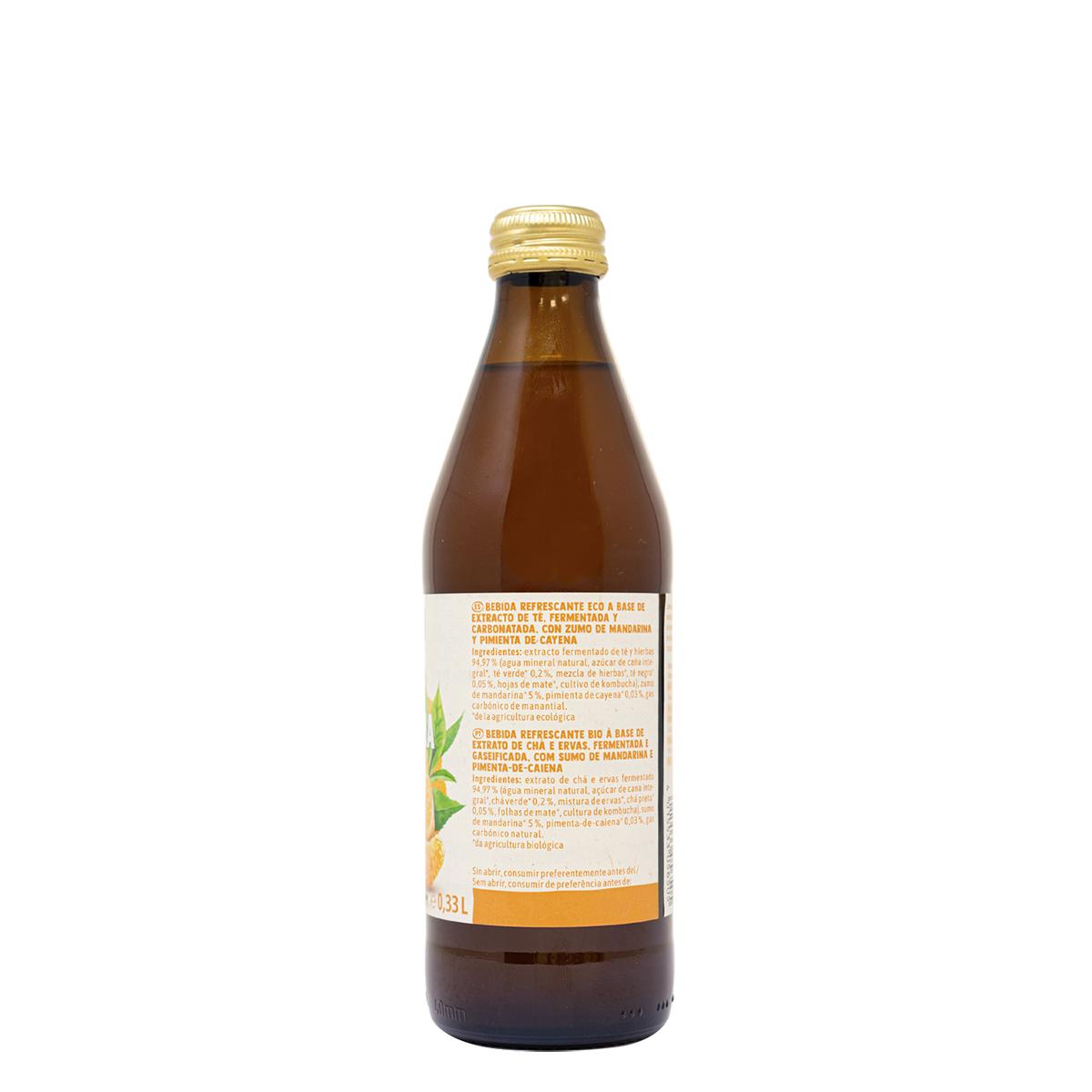Kombucha Tangerina e Pimenta Caiena Bio Voelkel 330 ml