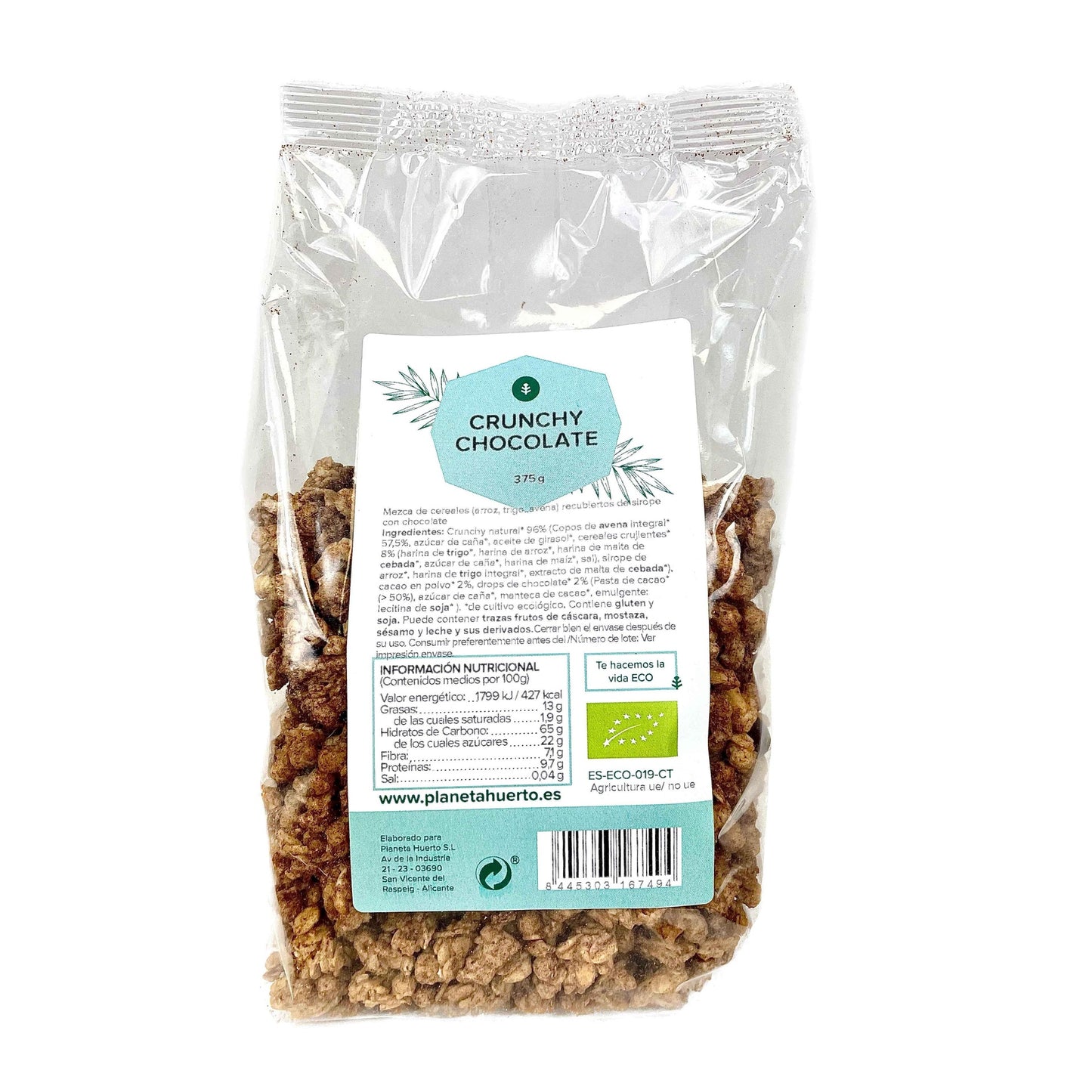Muesli crocante de chocolate ECO Planeta Huerto 375 g