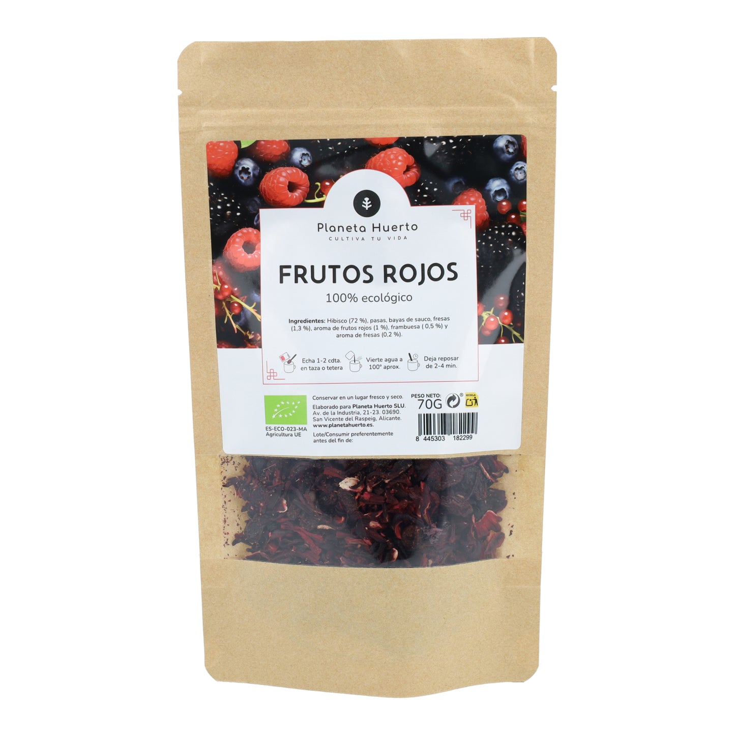 Frutos vermelhos biológicos Planeta Huerto 70g