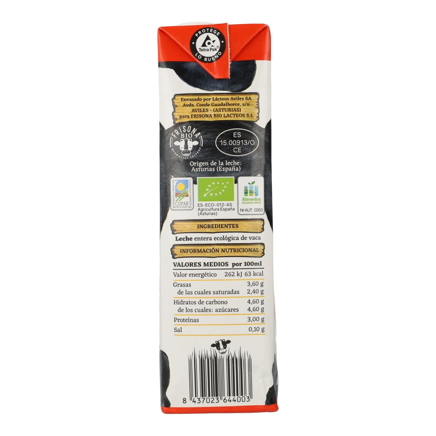 Leite Gordo Frisona Bio 1L
