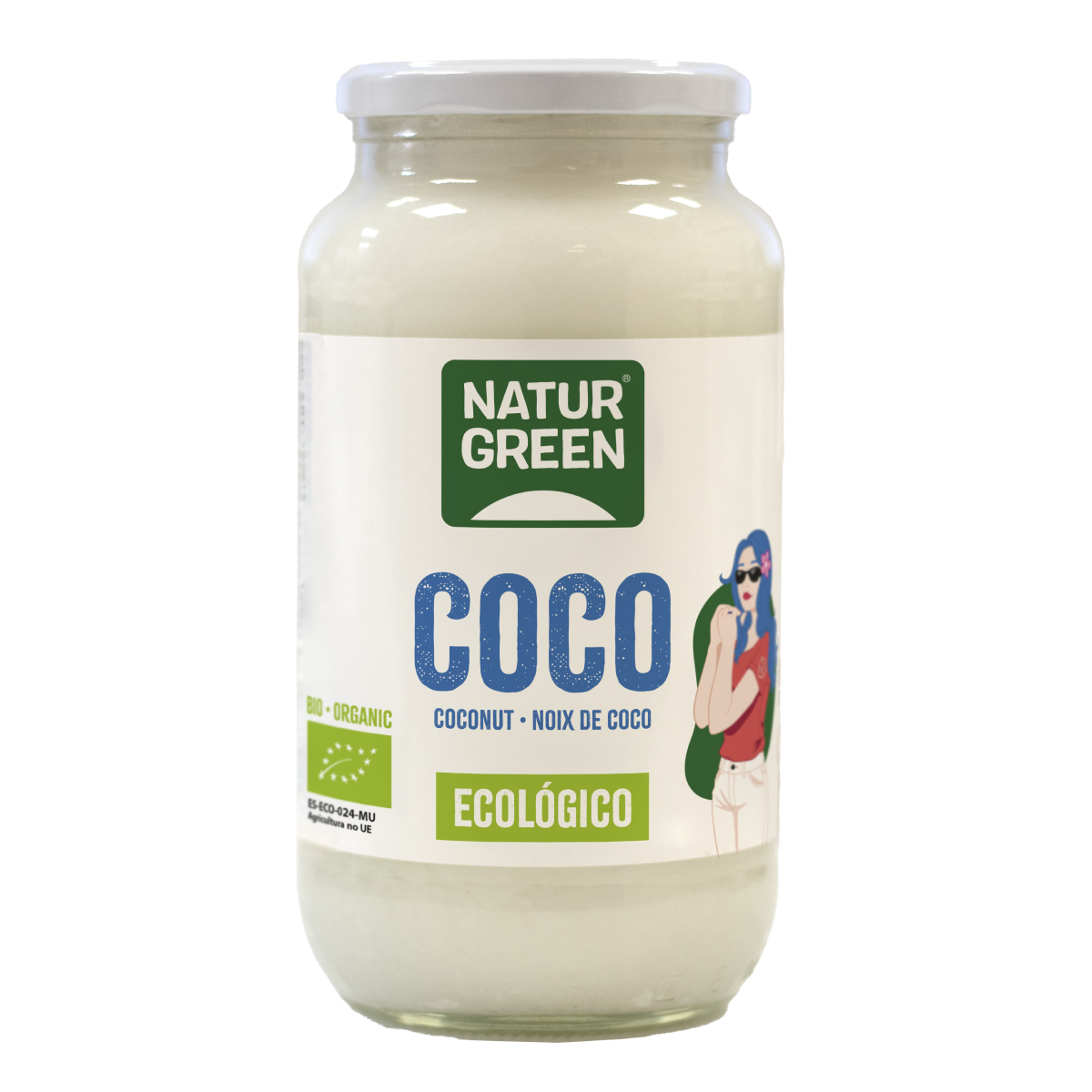 Óleo de coco biológico, NaturGreen 800 g