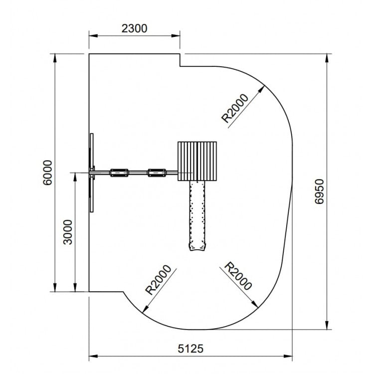 Parque Infantil Masgames Carlit L Techo De Madera Pared De Escalada Y Columpio Doble._2