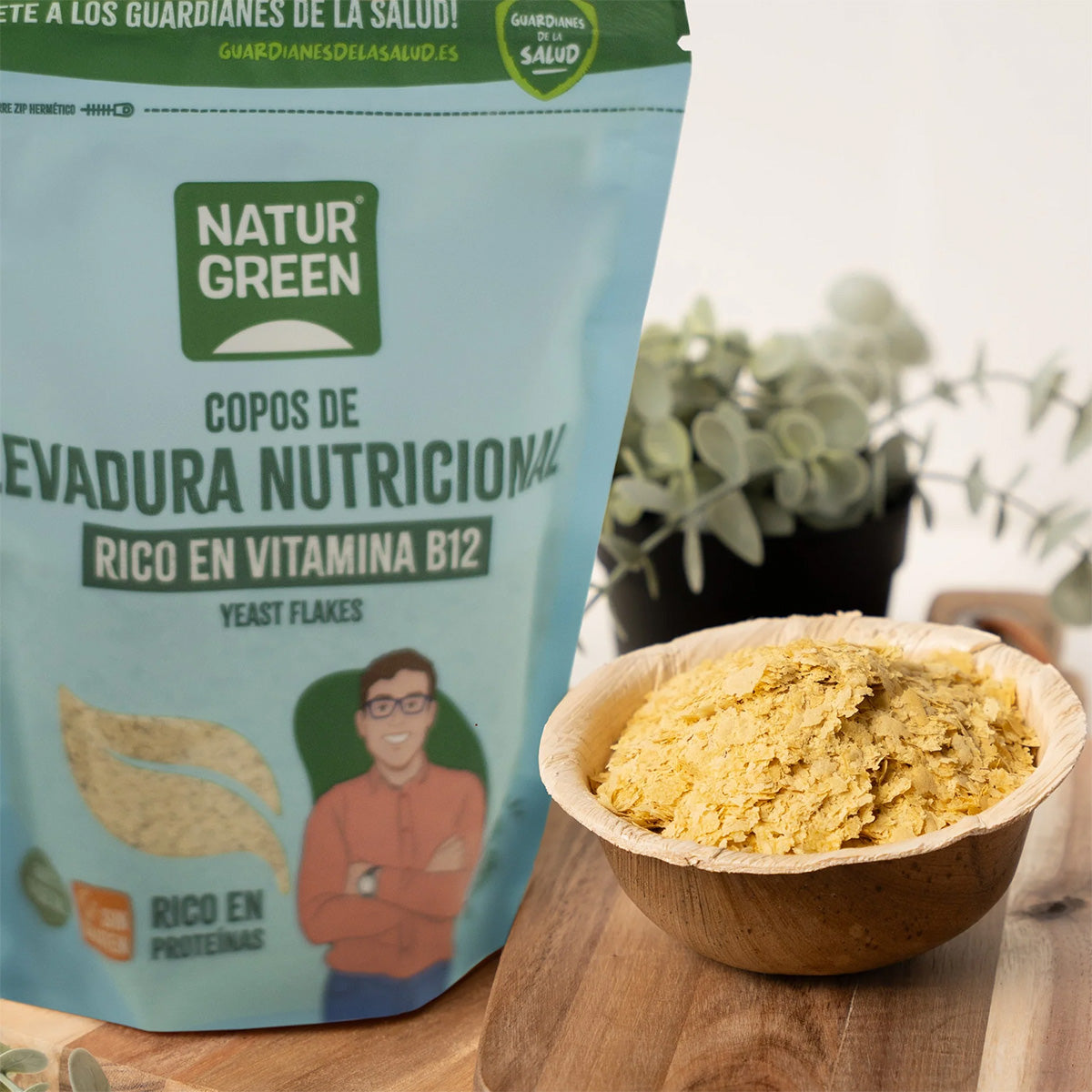 Levedura nutricional convencional em flocos NaturGreen 150 g