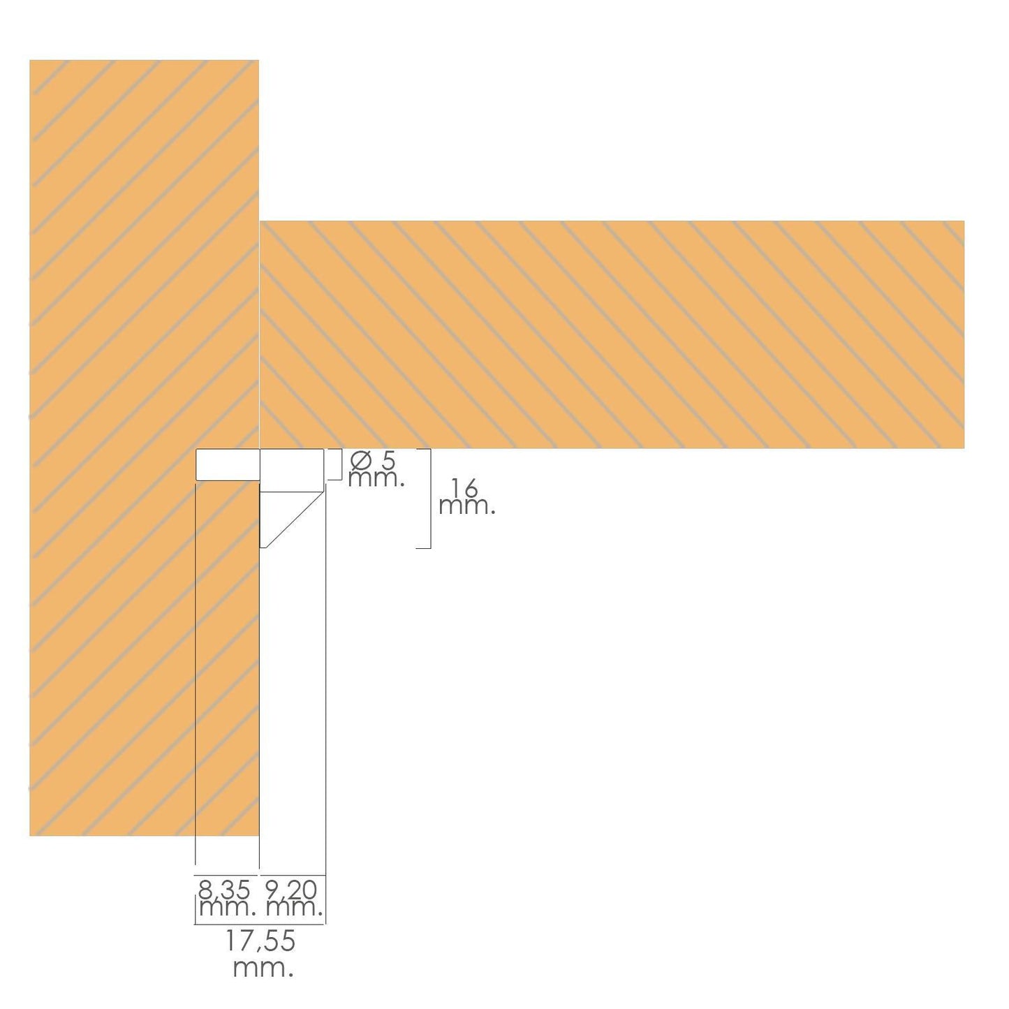 Soporte De Plastico Con Anclaje Metalico 5 Ø Mm. Para Estanterias / Estantes (caja 100 Unidades)_3