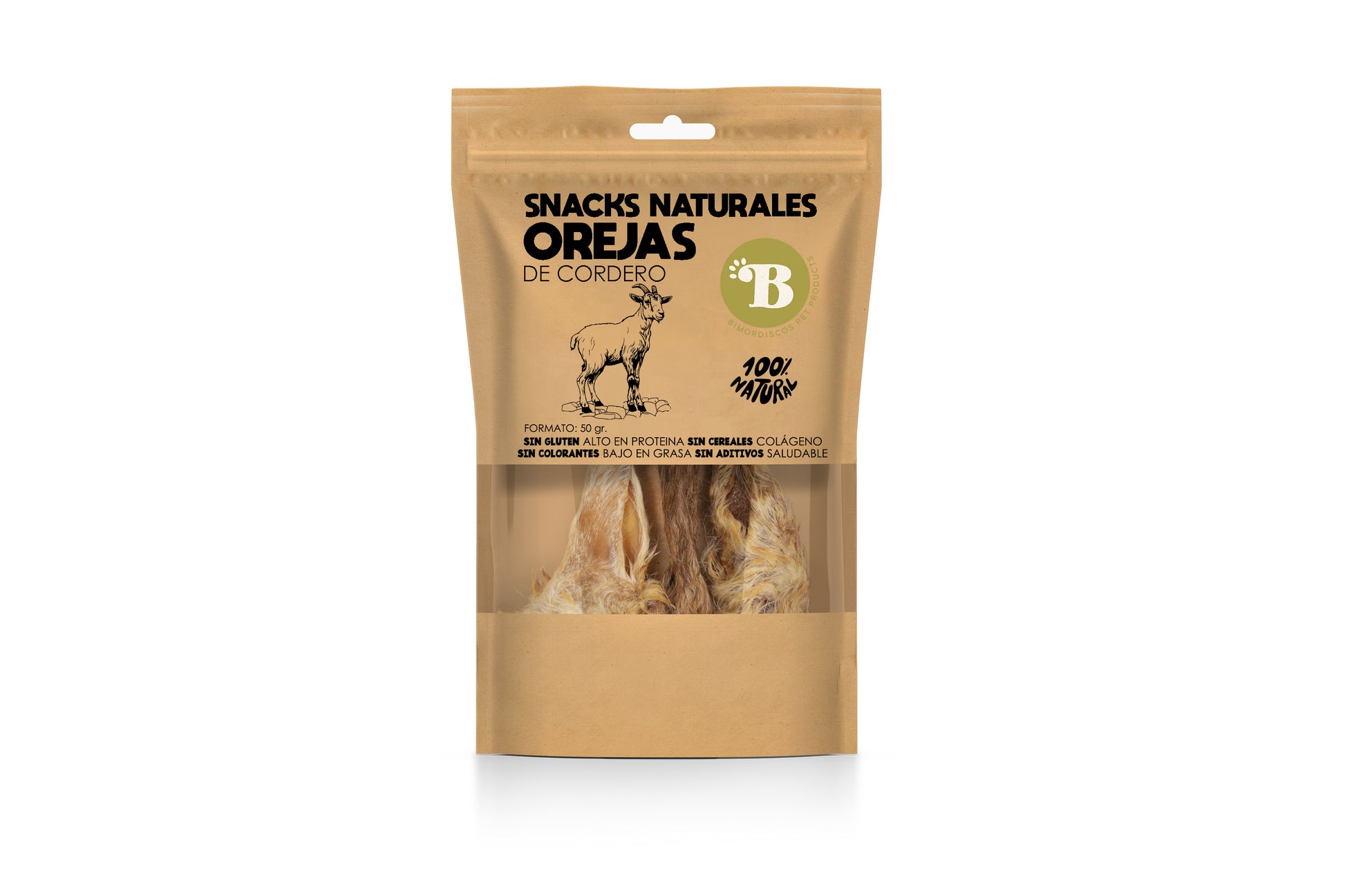 Bimordiscos Orejas De Cordero Para Perros Y Gatos · 50g.