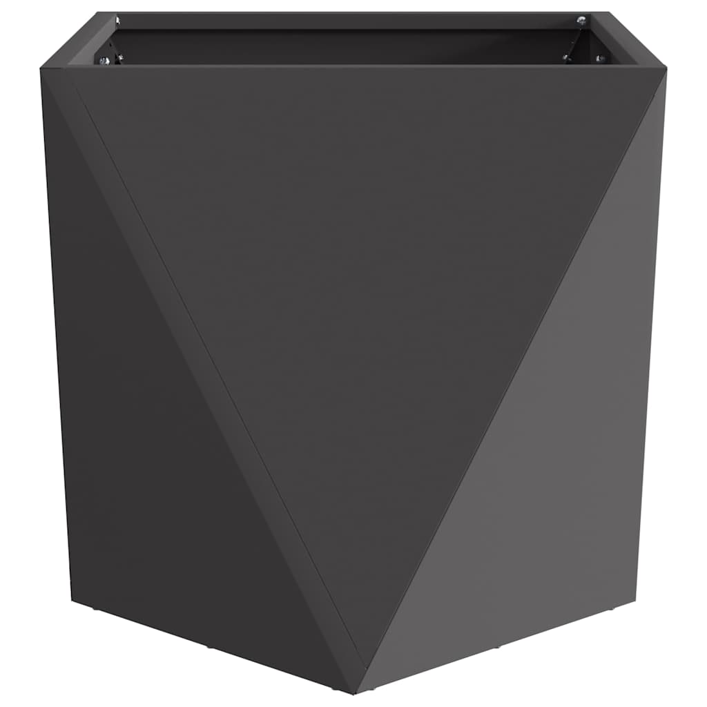 Jardinera 2 Uds. Negro 50 X 50 X 50 Cm Acero_5