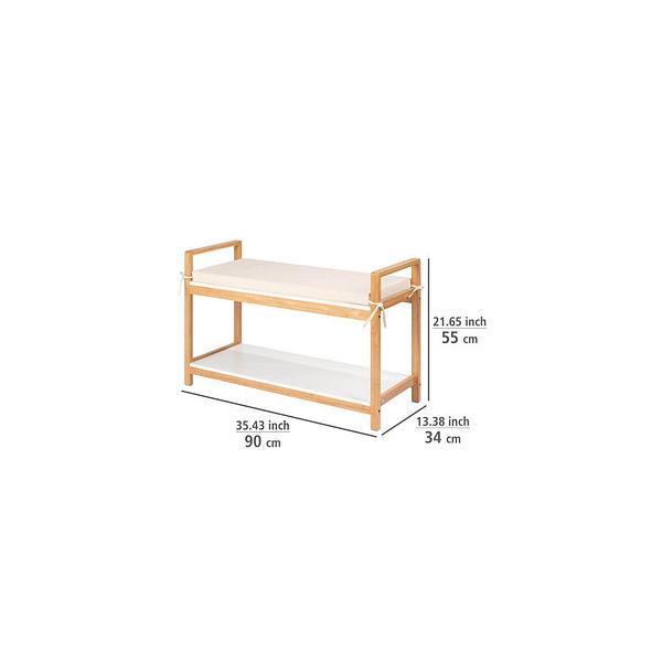Banco de sapatos Finja com almofada