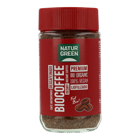 Biocoffee Café Solúvel Descafeinado Bio Premium NaturGreen 100 g