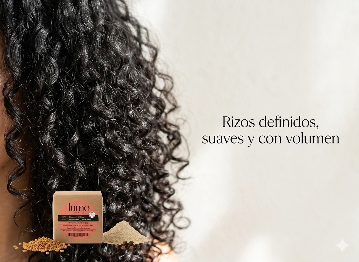 Champú Sólido Rizos Lumo Cosmetics – Volumen Y Definición Método Curly, Sin Sulfatos Ni Siliconas, Hidratante Con Baobab_4