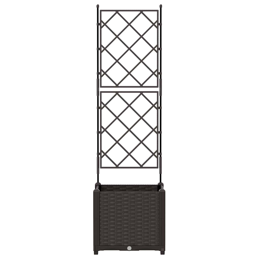 Vidaxl Maceta De Jardín Con Enrejado Marrón 40 X 40 X 143 Cm Pp_4