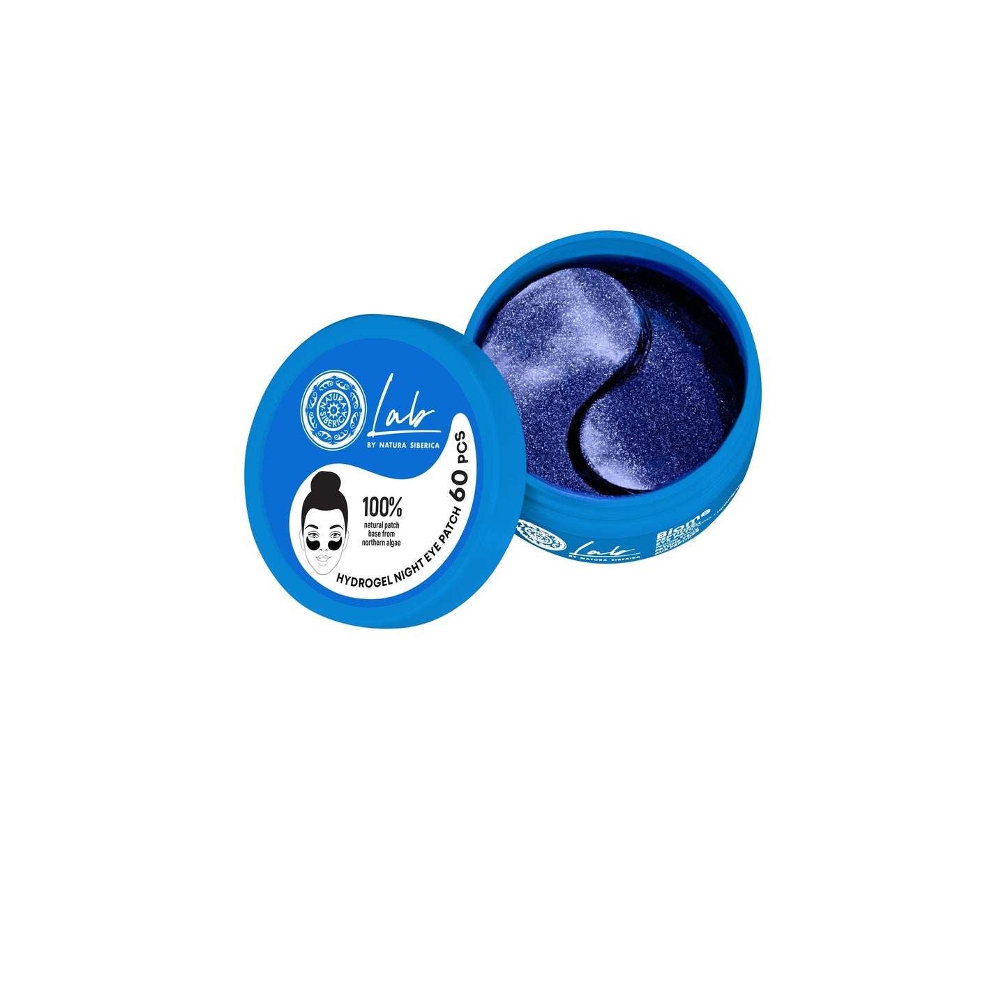 Natura Sibérica 60 unidades de autocolantes noturnos iluminadores e hidratantes para o contorno dos olhos