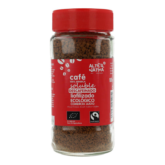 Café instantâneo descafeinado liofilizado Bio Alternative, 100g
