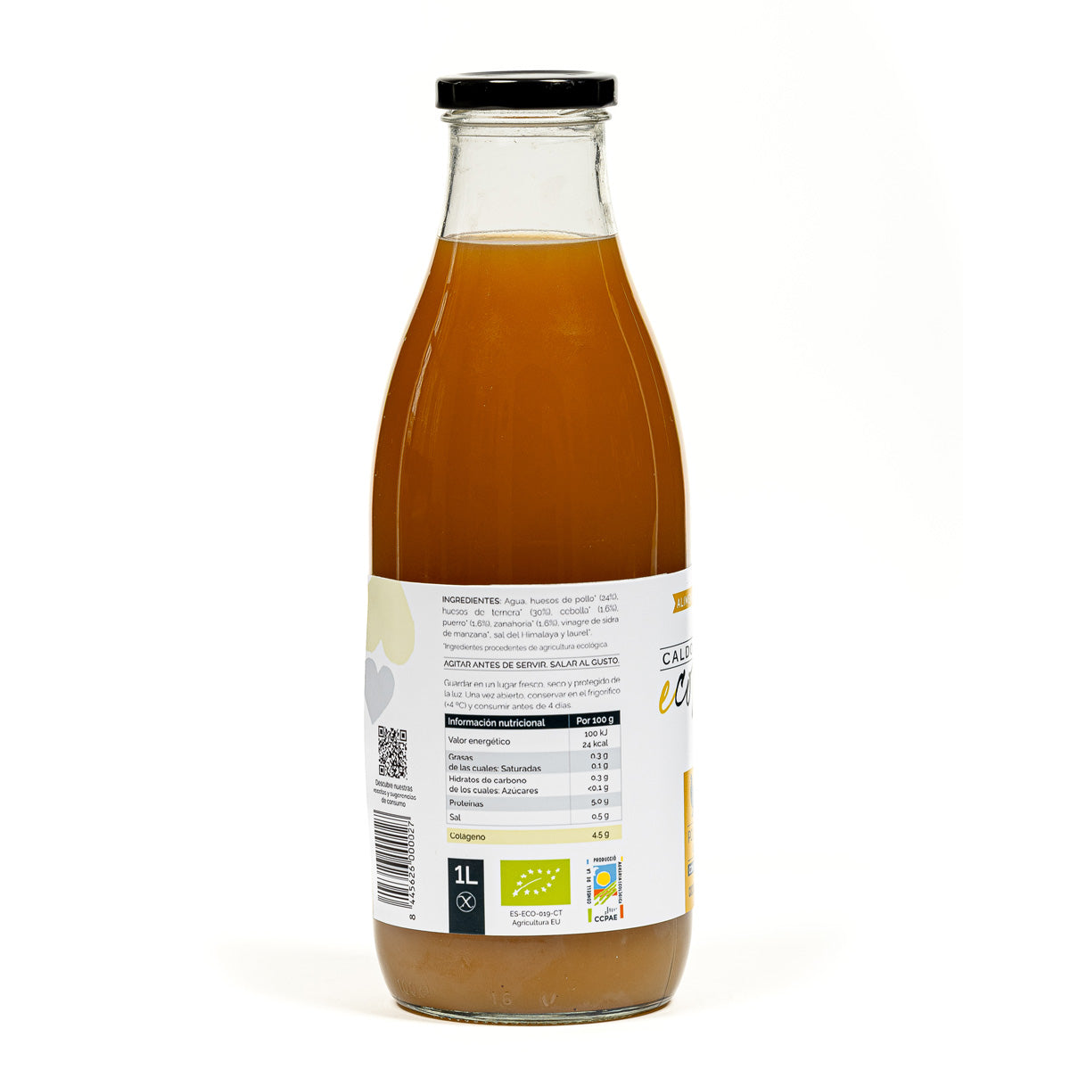 Caldo de Osso de Frango e Carne Biológico Ecolagen com Legumes 1L