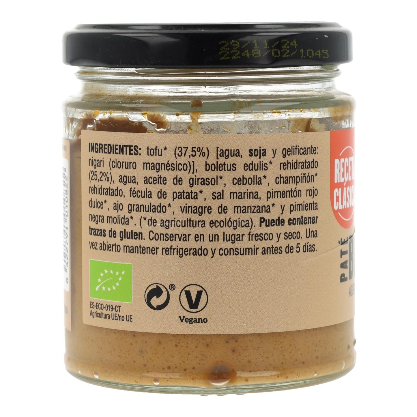 Paté de Boletus Biológico Vegetalia, 180 g