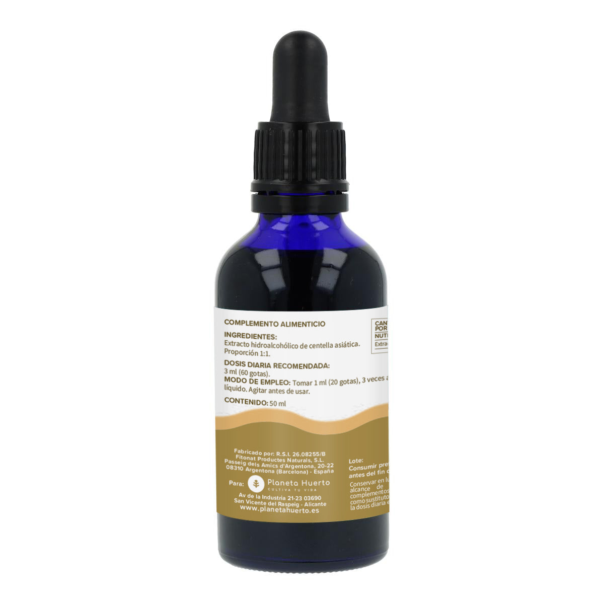 Extrato de Centelha Asiática Planeta Huerto 50 ml