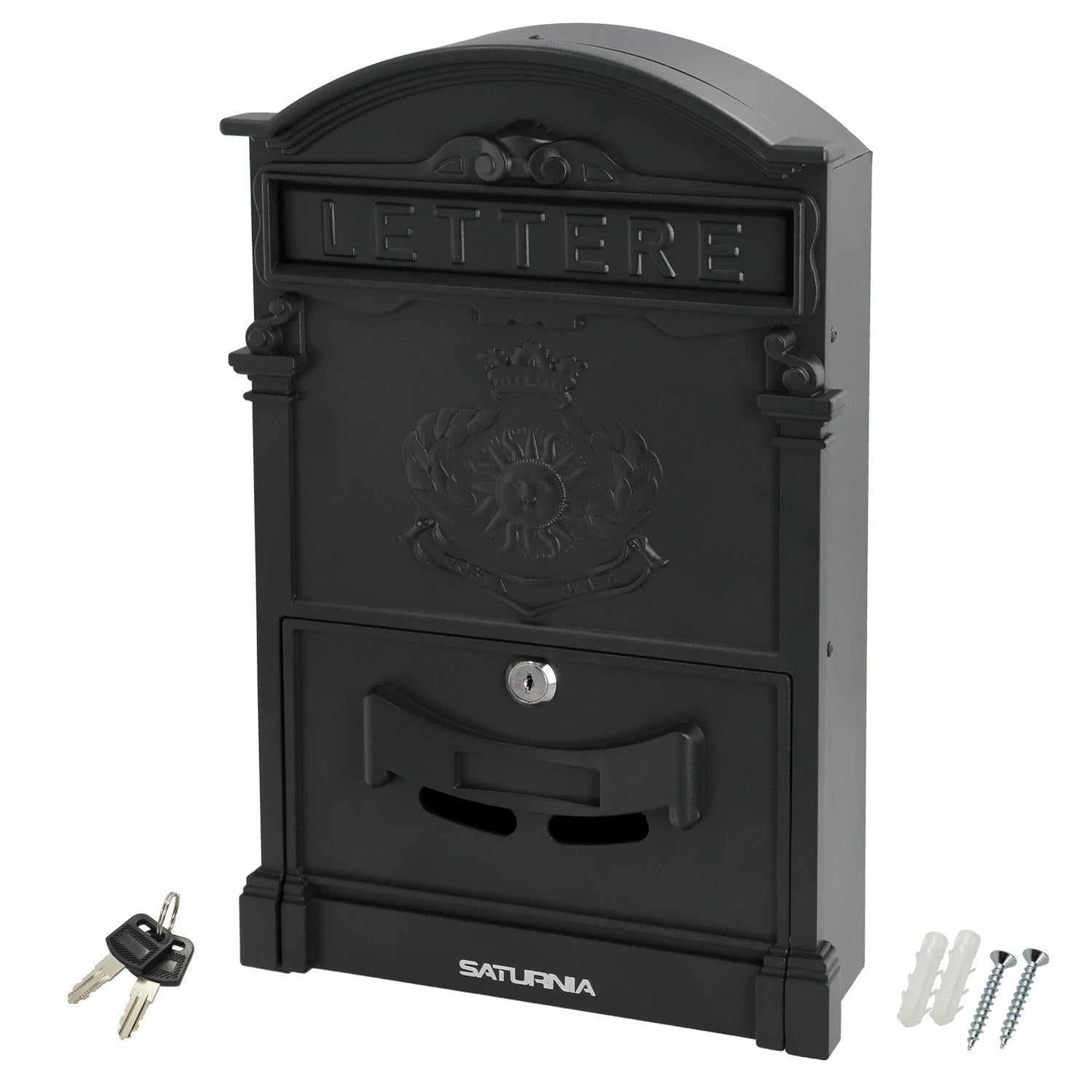 Buzon Jardín Aluminio Fundido Palace Gris Antracita 255 X 410 X 90 Mm.