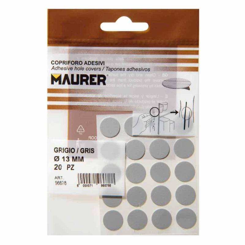 Tapatornillos Adhesivos Gris (blister 20 Unidades)