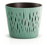 Vaso Duna com inserto turquesa D22x19