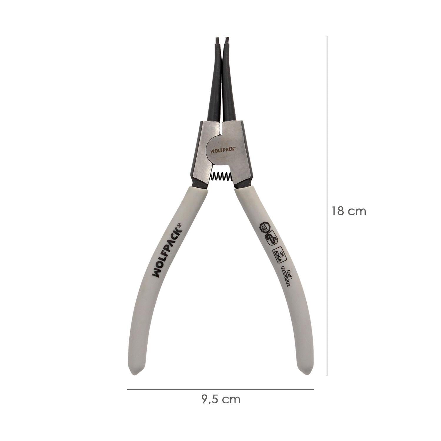 Alicates Arandelas Exteriores Recto 175mm. Acero Din 5254. Anillos De Presion, Anillos De Retención, Arandelas Circlips