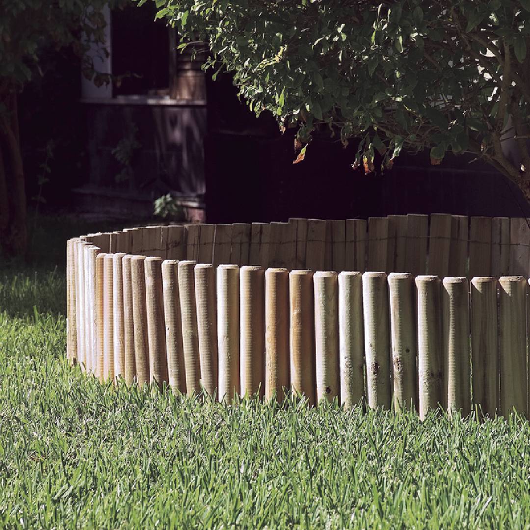 Borda de madeira 200x20xø5 cm Talos Roll Nortene