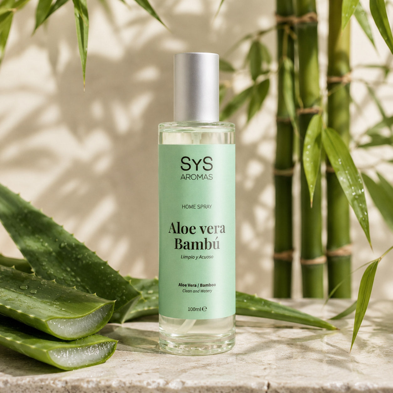 Ambientador Pulverizador Aloe Vera-Bambú Origins SYS Aromas 100 ml | Aroma Agreste y Herbal | Relajante_2