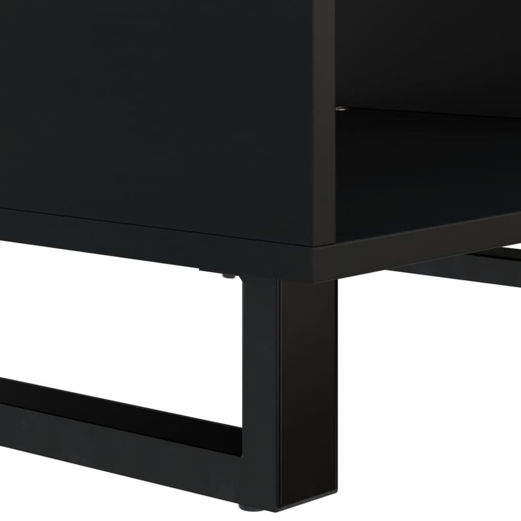 Mesa De Centro De Madera Maciza De Acacia 60x50x40 Cm_4