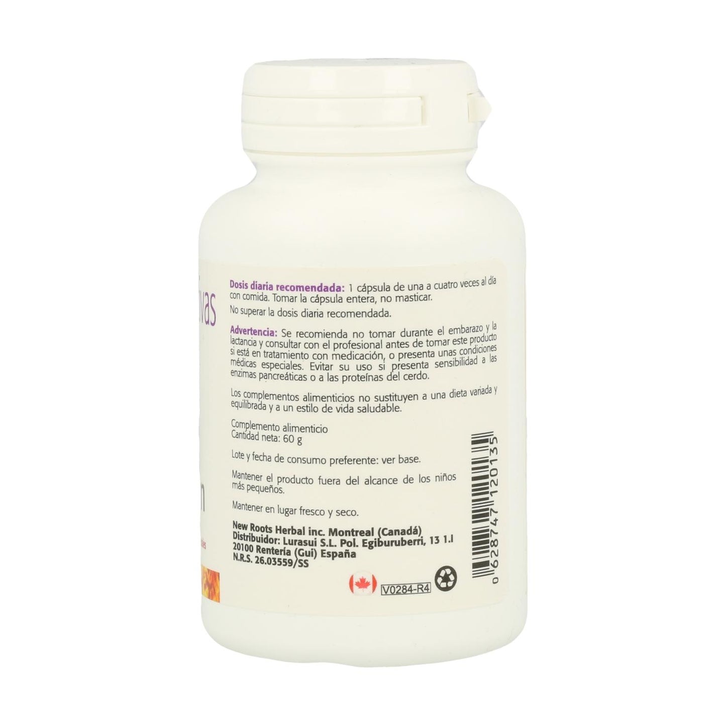 Embalagem de 2 enzimas digestivas Sura Vitasan, 100 cápsulas