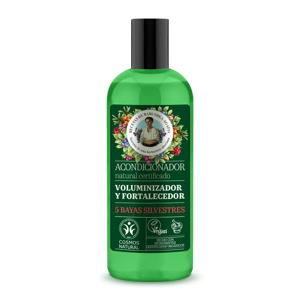 Condicionador capilar volumizador e fortalecedor natural certificado Agafia Natura Siberica 260 ml