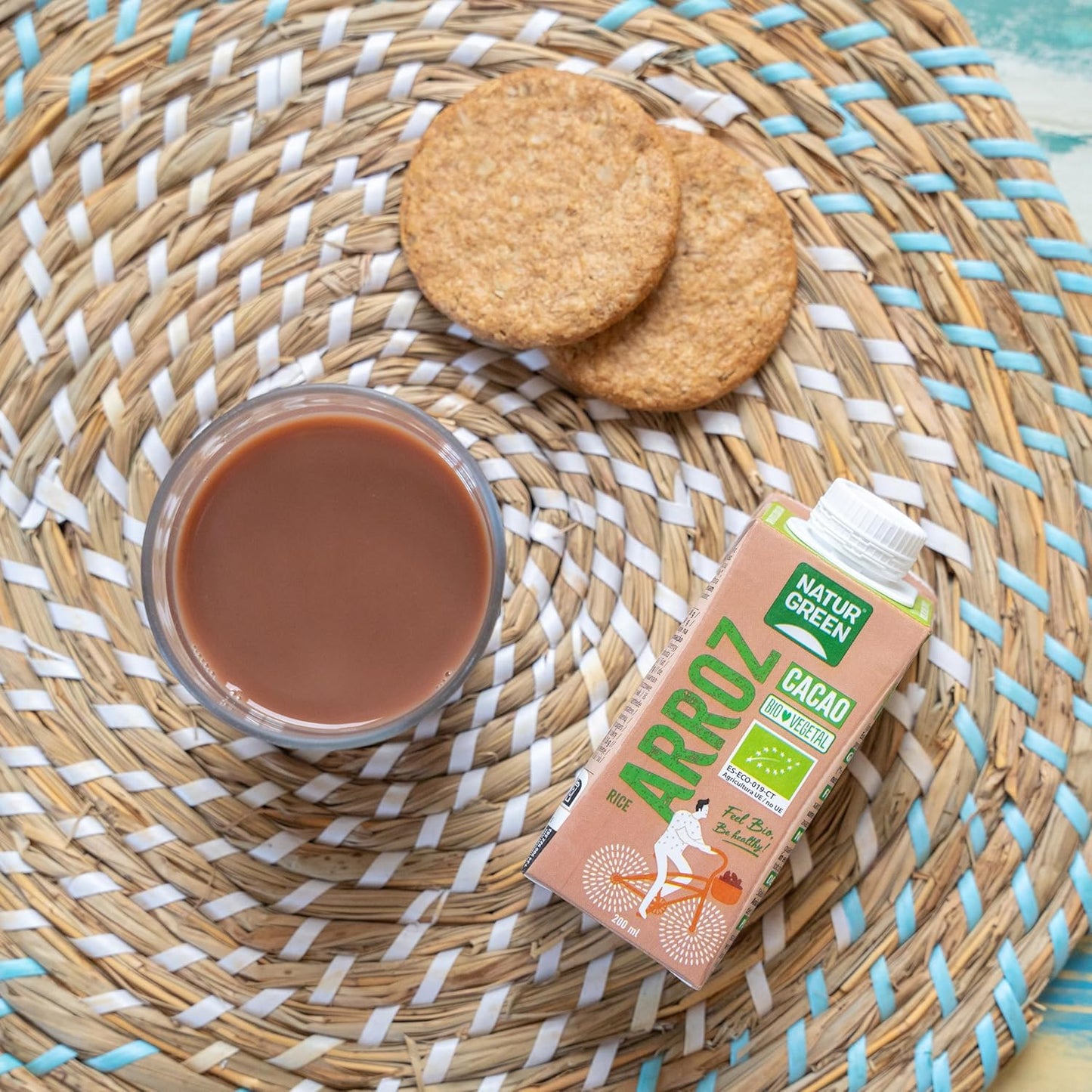 Bebida de Cacau e Arroz Biológico NaturGreen 200 ml