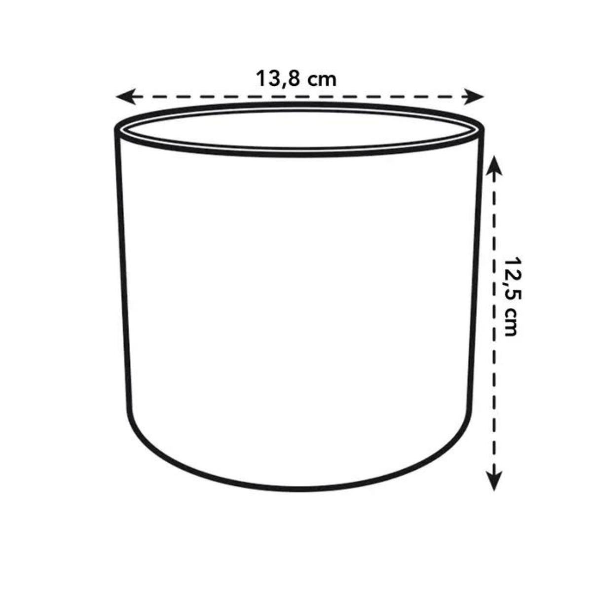 Vaso redondo Ocean Elho reciclado verde Pacífico 22 cm