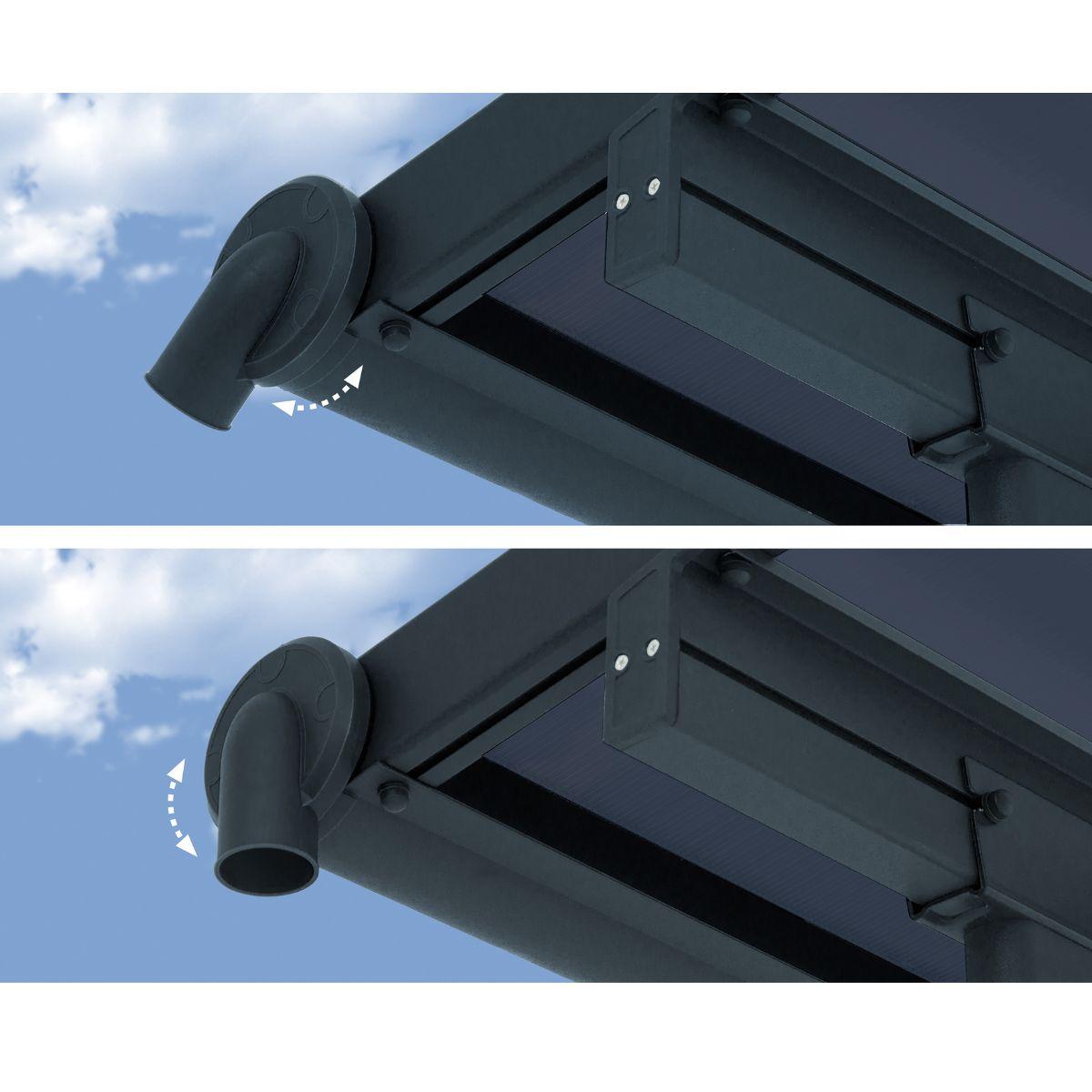 Pérgola anexa Olympia 425x294 cinzento