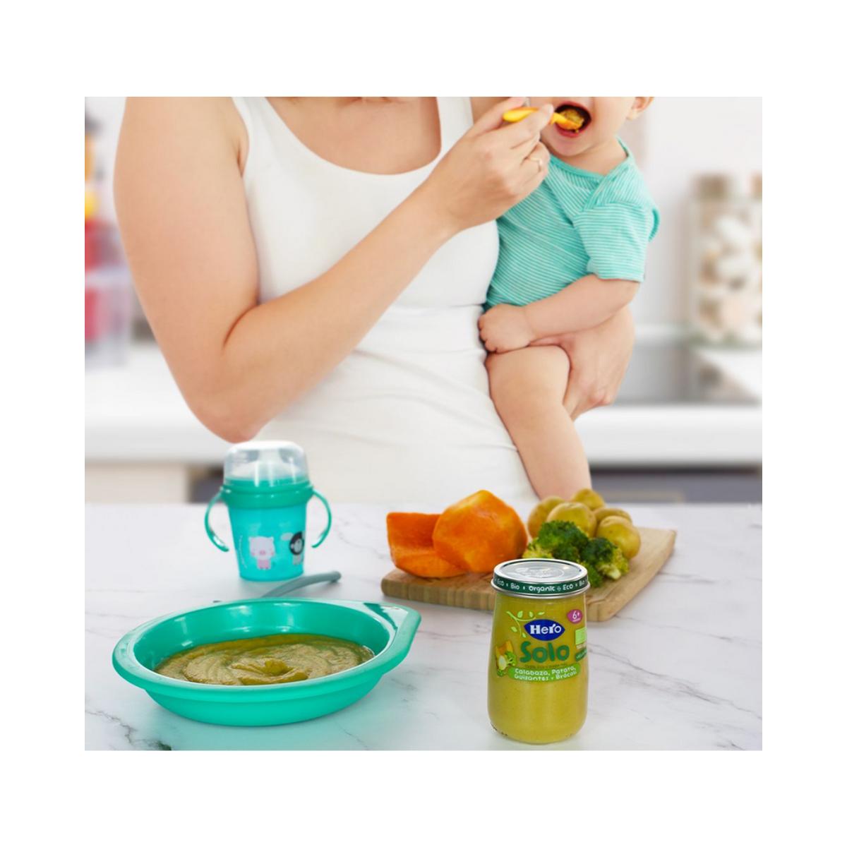 Pote de Abóbora, Batata, Ervilha e Brócolos Eco 190 g - Hero Solo