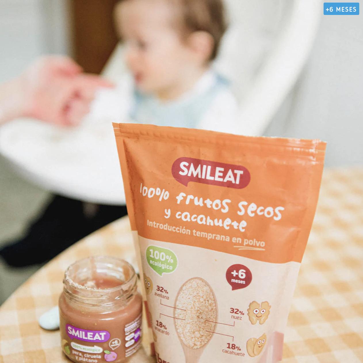 Smileat Mix de Nozes e Amendoins Biológicos 200g, Pó para Introdução Precoce