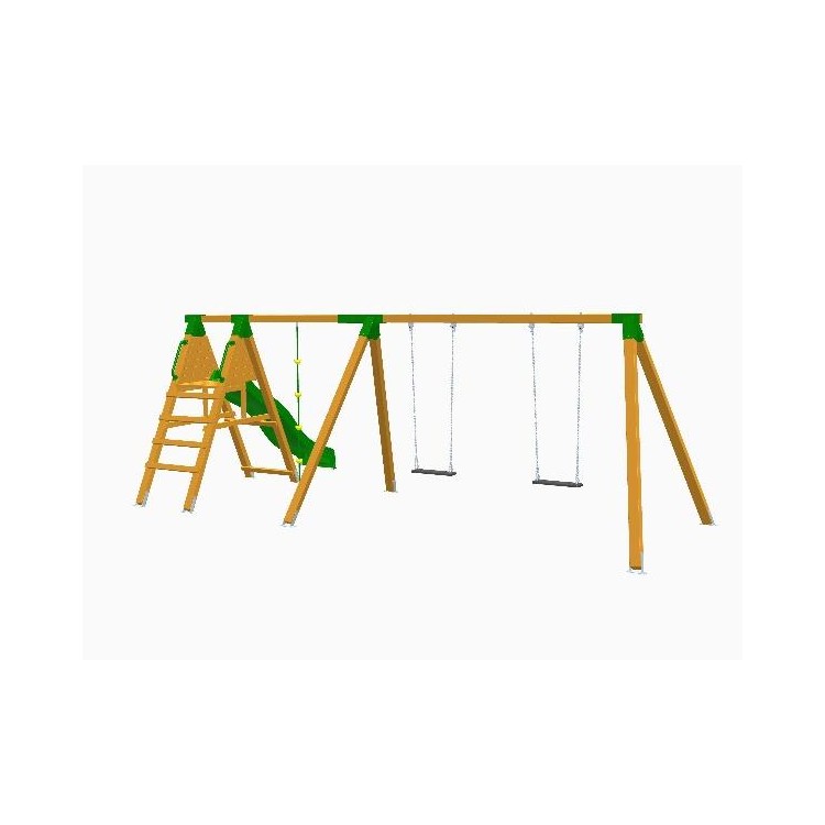 Parque Infantil Masgames Pegasus Dos Asientos Planos Superficie De Arena, Tierra O Cesped._5