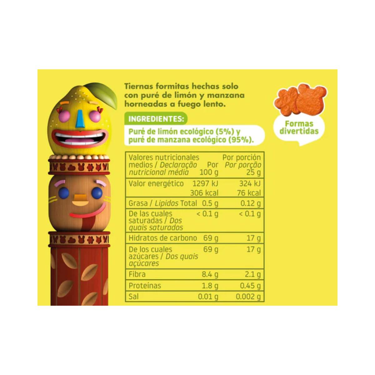 PACOTE 3x Snack Eco Maçã e Limão 25 g Smileat- Triboo