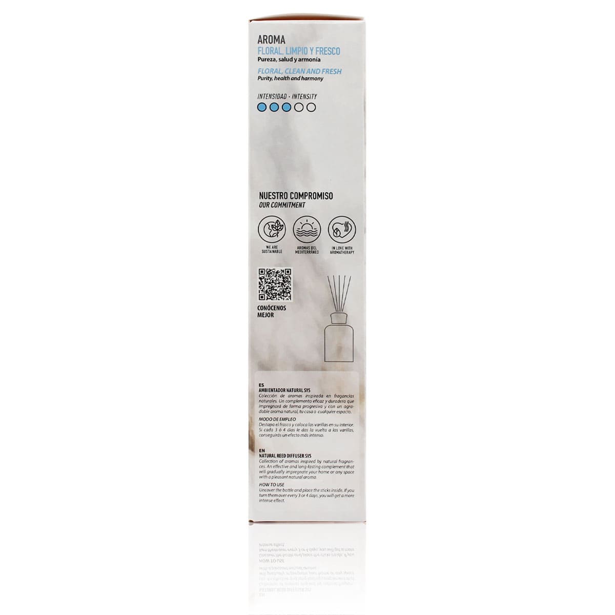 Ambientador Mikado Ropa Limpia Mármol SYS Aromas 100 ml | Aroma Fresco y Limpio | Relajante_1