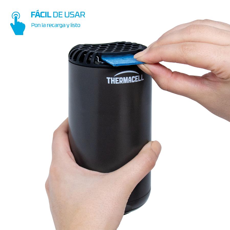 Difusor de mosquitos sem fios para exterior Thermacell® Black, até 20 m², inodoro e silencioso