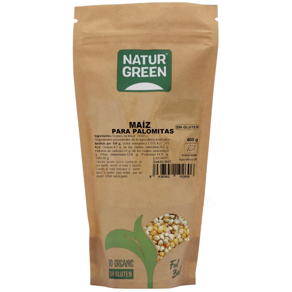 Milho para Pipocas Biológico NaturGreen 400 g